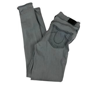 True Religion Halle Mid Rise Super Skinny Jeans Size 30